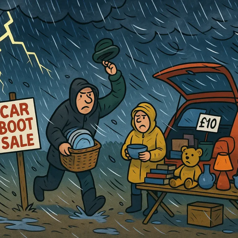 Car Boot Sale – wet Car Boot Sale - wet